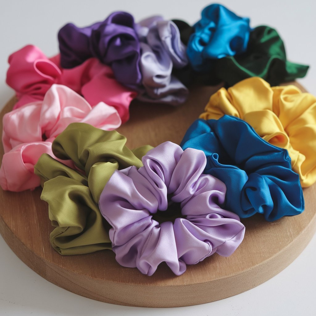 a-photo-of-a-collection-of-silk-scrunchies